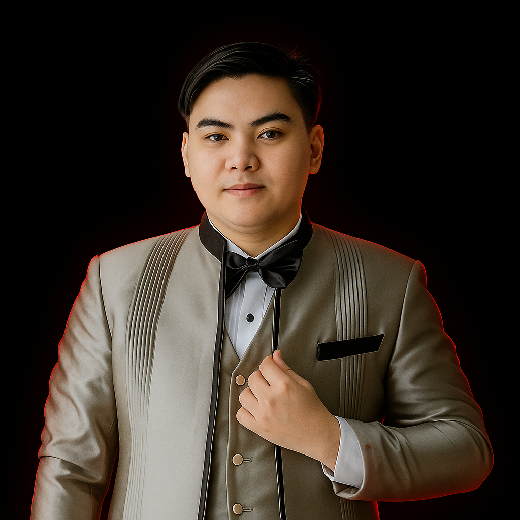 A silhouette of a man 's head in the dark.