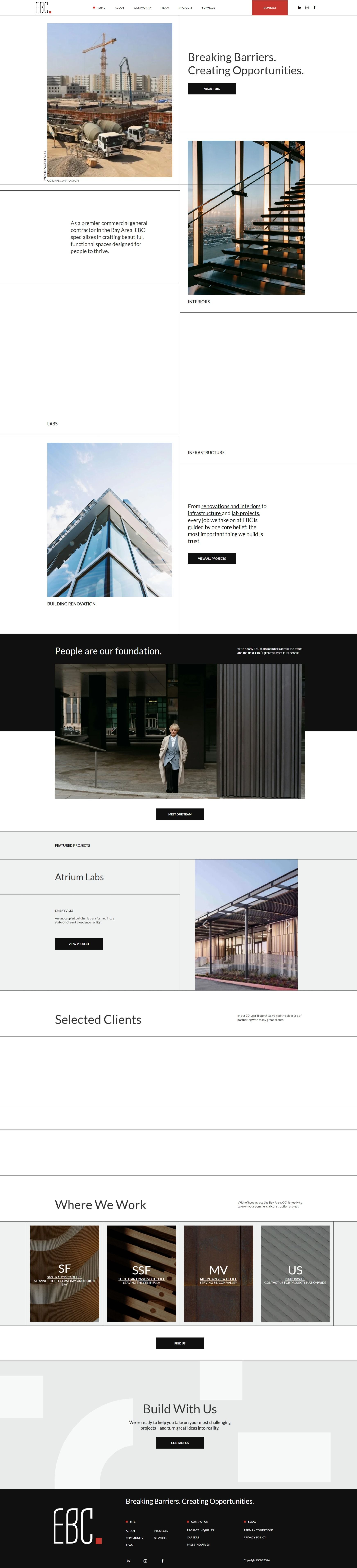A screenshot of a website with a picture of a house on it.