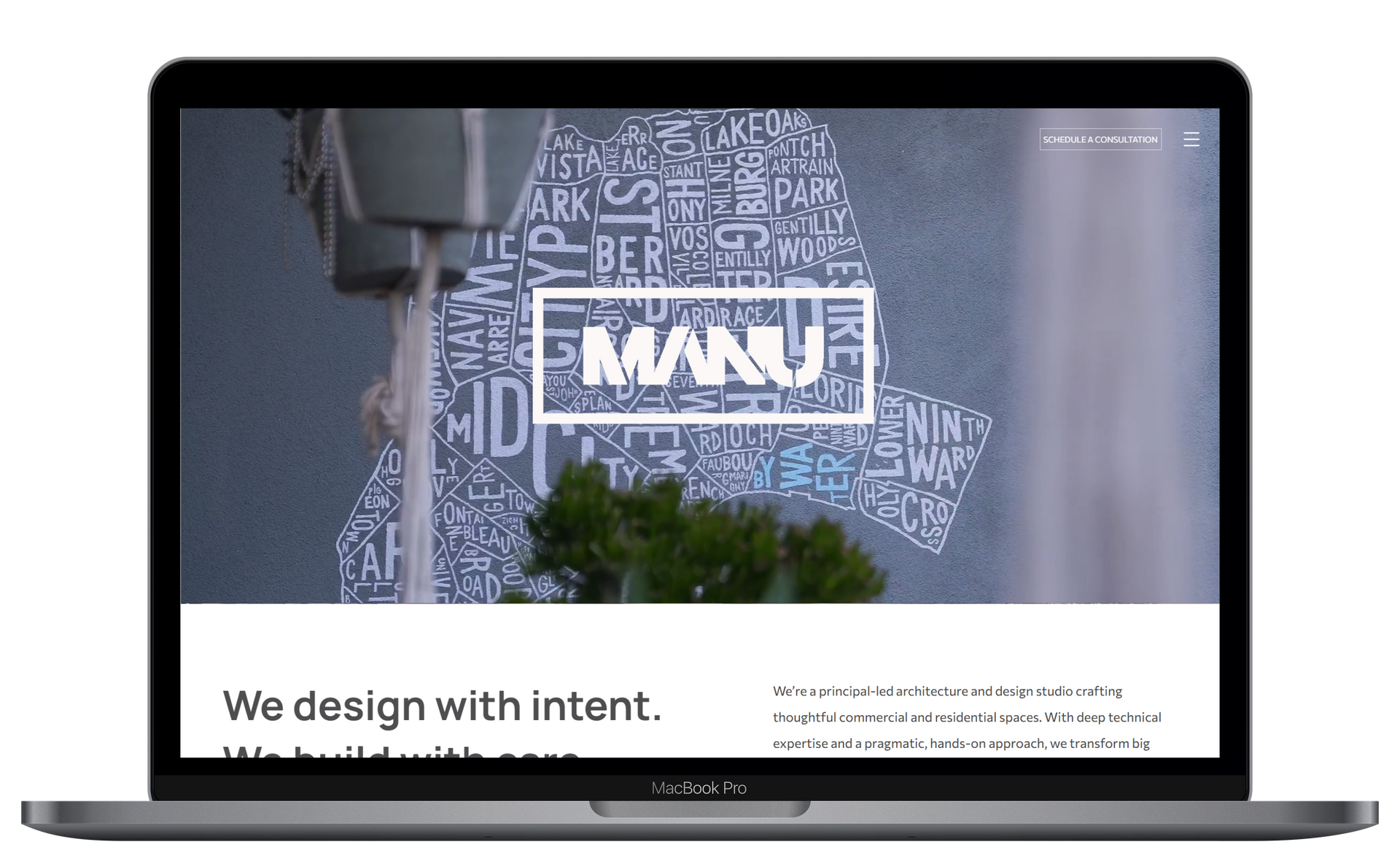 Manu Studios Website Preview
