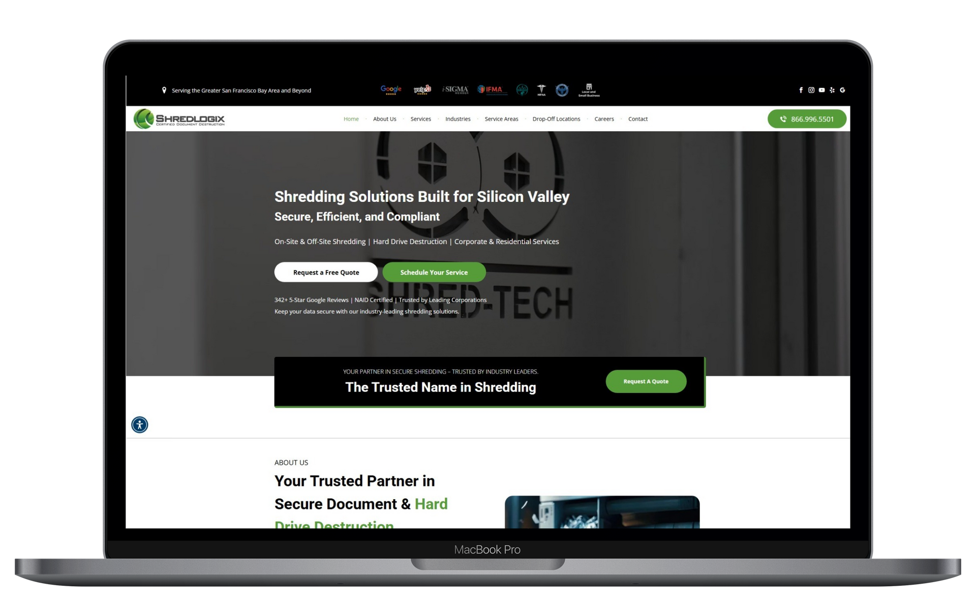 Shredlogix Website Preview