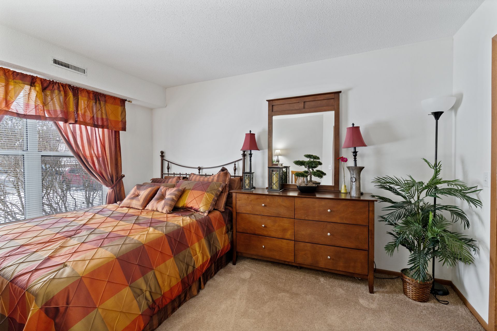 Photo of a bedroom with plenty of walking space