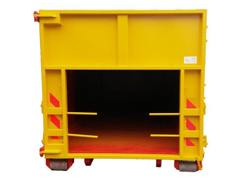 35 Cubic yard Roll-on Roll-off container front