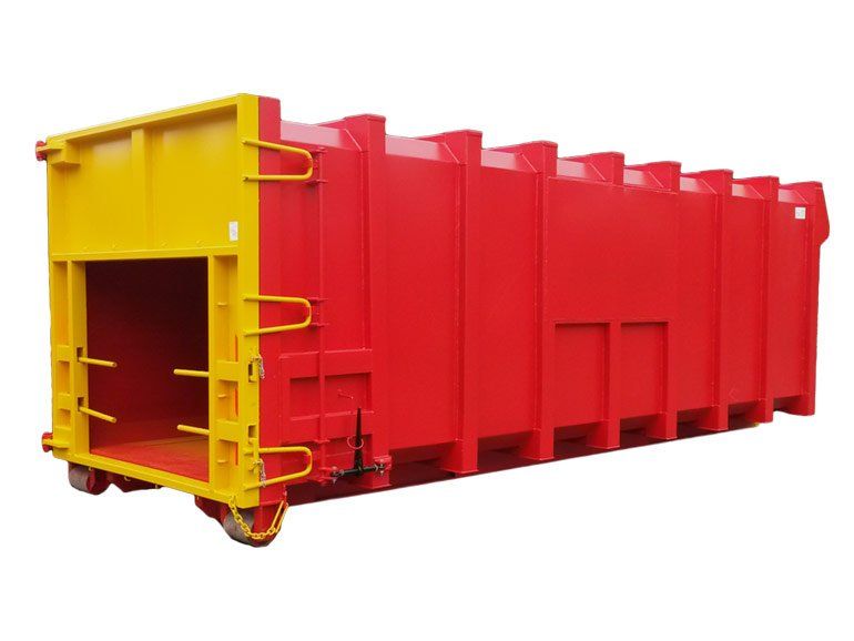 Hook-Lift Roll-on Roll-off Compactor Container SIDE VIEW