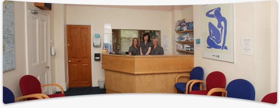 Epworth House Dental Practice waiting room and reception