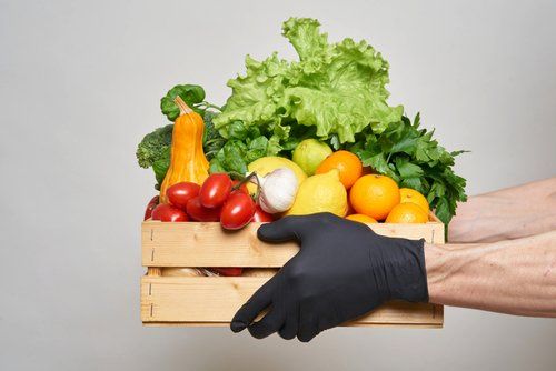 cassetta di frutta e verdura