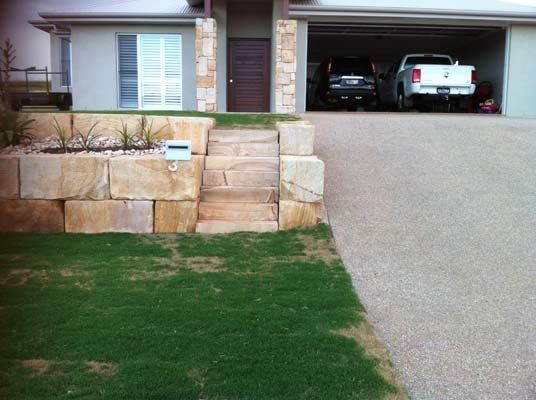 home steps from yard