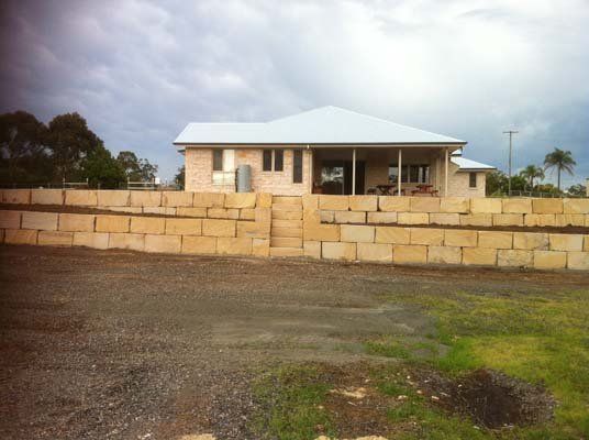 stone retaining wall at home toowoomba