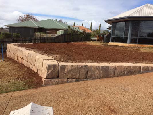 retaining wall highfields