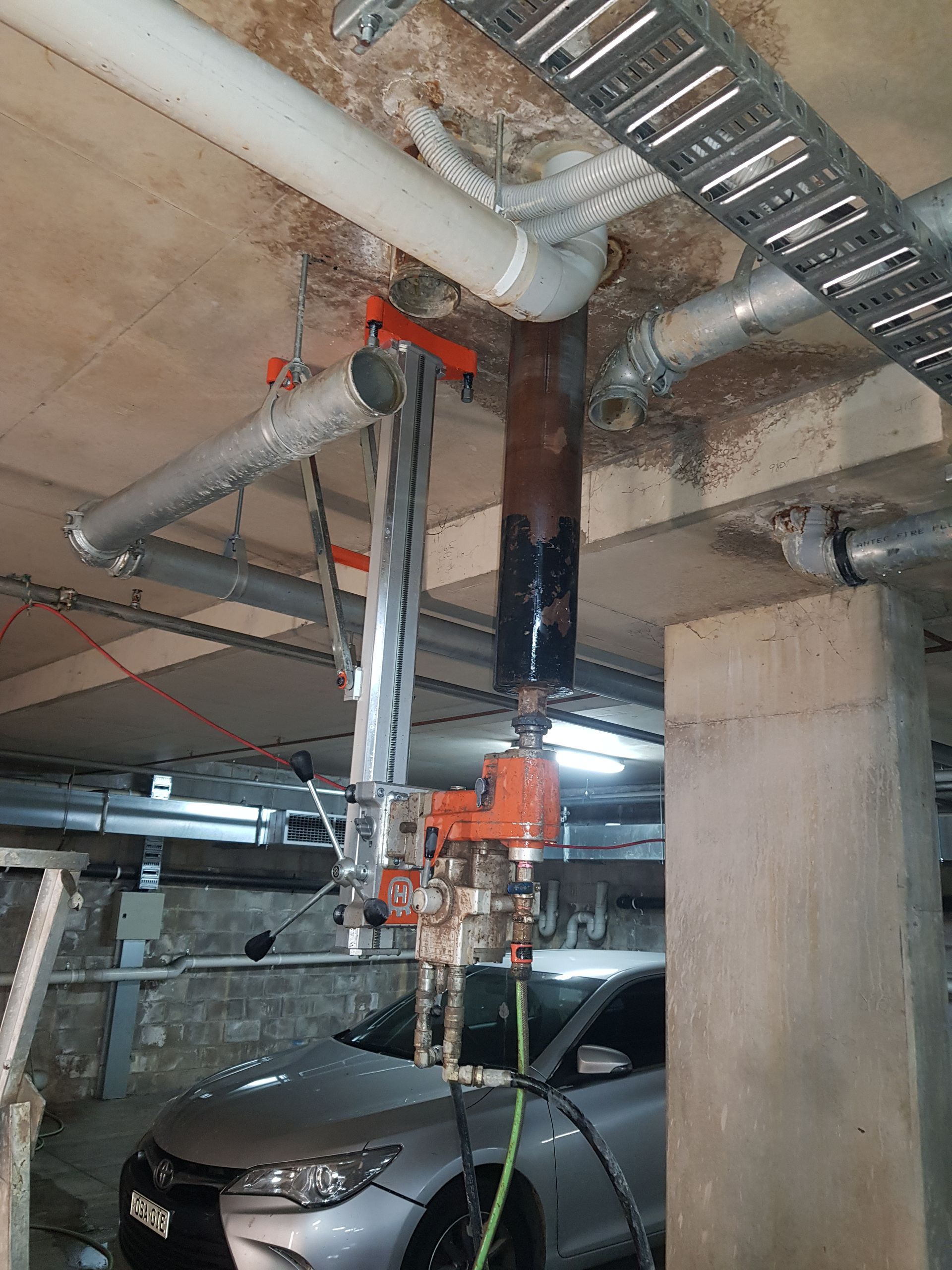 A Saw Cutting the Concrete on a Ceiling — Di-Core Drilling and Cutting in Berry Springs, NT