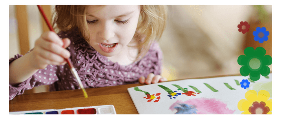 child painting