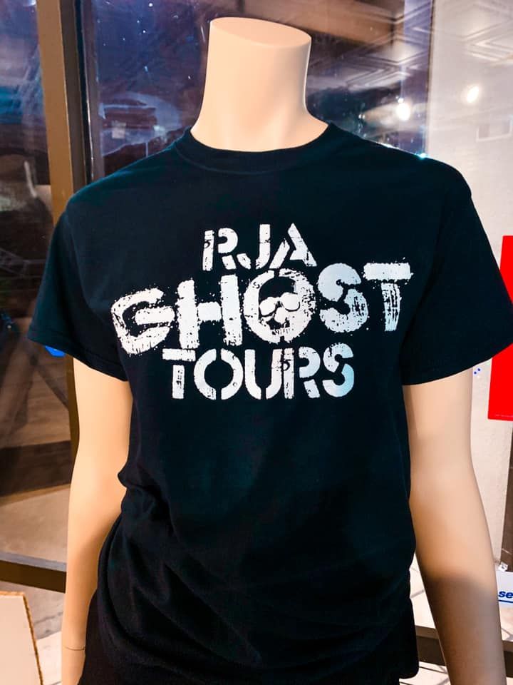 RJA GHOST TOURS White Logo T-Shirt