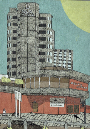 Melanie Gale Handmade Bradford on Avon, Brutalist Illustration