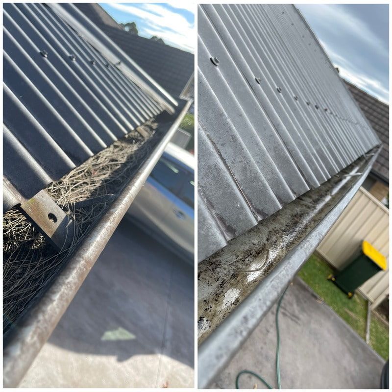 Gutter That Needs Cleaning — South Coast Pressure Washer in Warilla, NSW