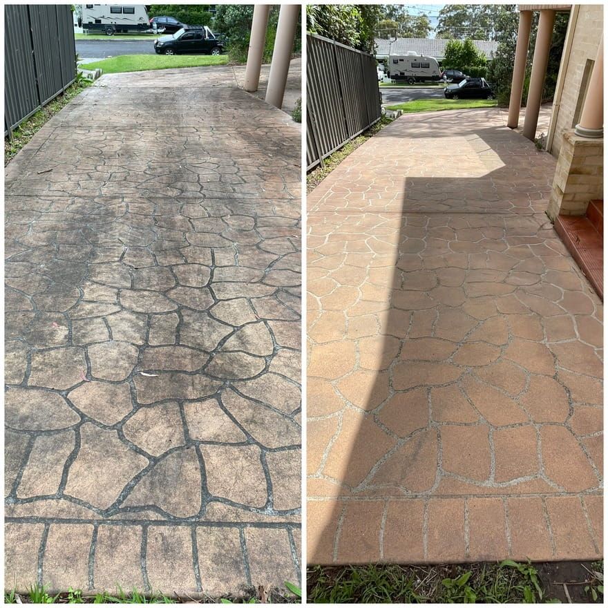 Pressure Washing Outdoor Area — South Coast Pressure Washer in Warilla, NSW
