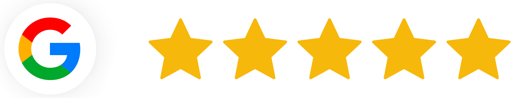 Google icon with five stars