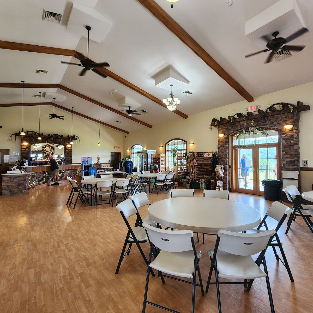 An interior view of Benigna's Creek Vineyard