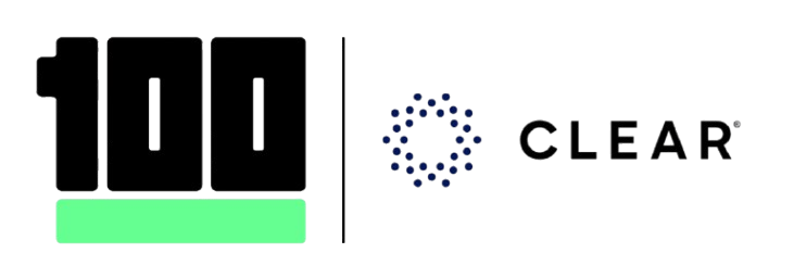 Logo of CLEAR, including the numbers