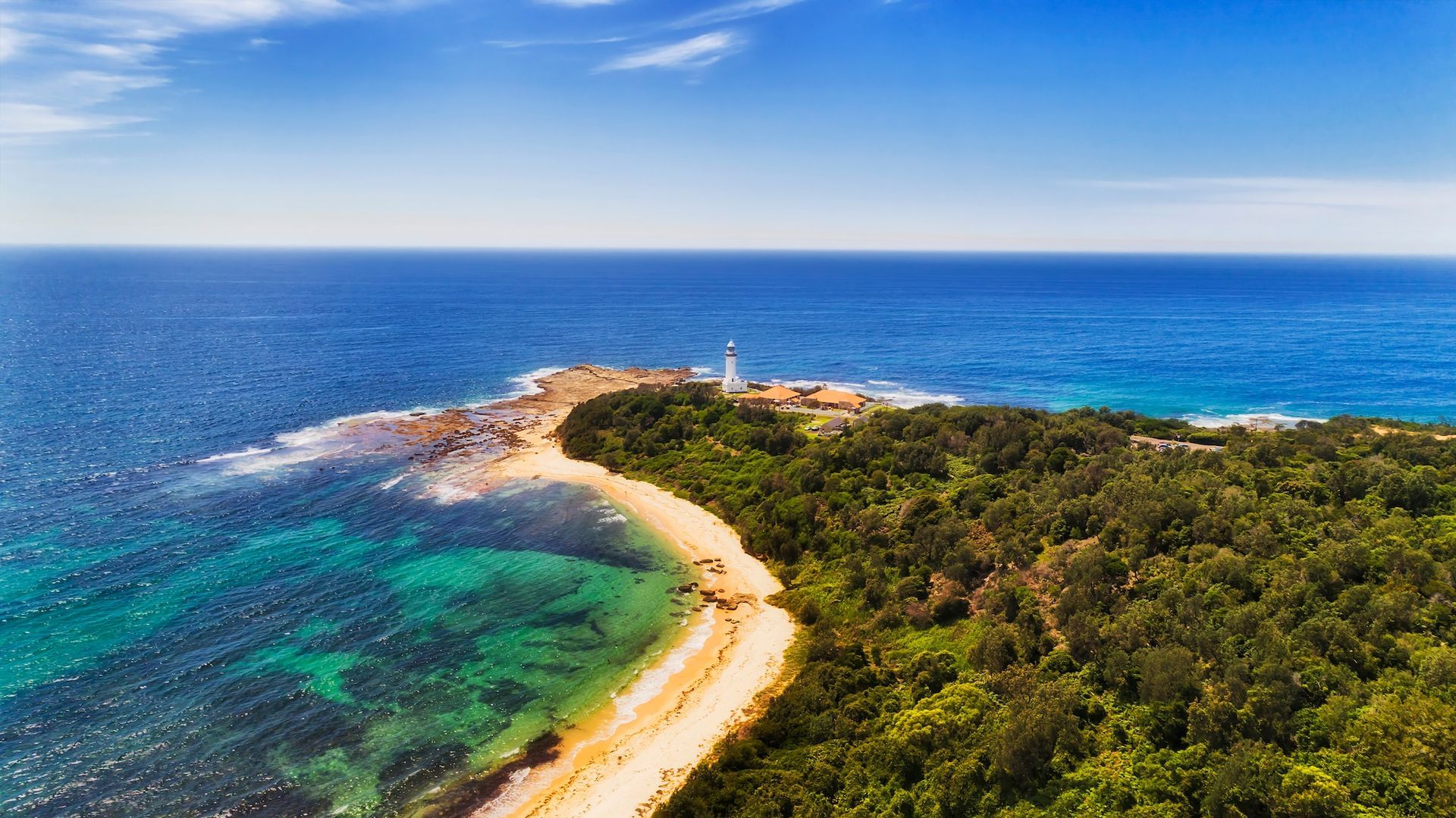 An Aerial View of a Lighthouse on a Small Island — NLJ Partners P/L In Wyong, NSW