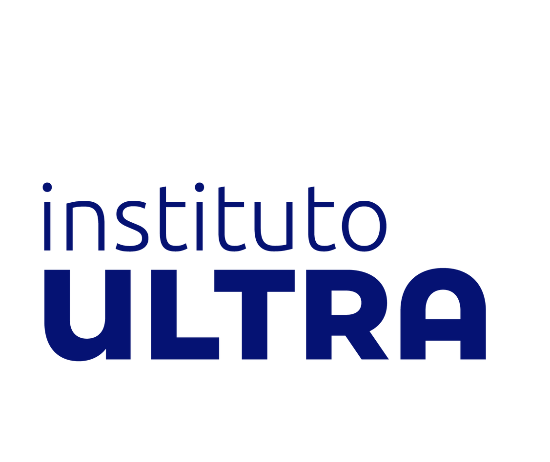 Logotipo do Instituto Ultra em azul marinho.
