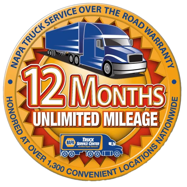 Napa truck service over the road warranty 12 months unlimited mileage