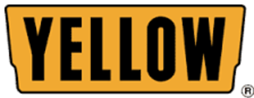 Yellow logo in black letters inside a yellow rectangle with notched sides and a registered trademark symbol.