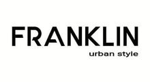 Logotipo de la marca de ropa Franklin. Texto negro sobre fondo blanco: