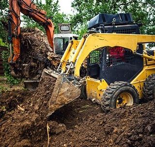 Landscaping — Bulldozer at Construction Site in Cheswick, PA