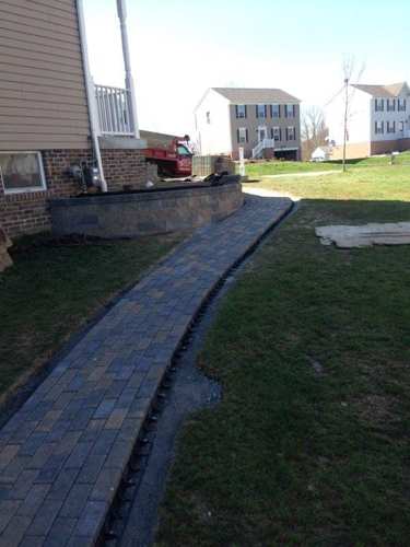 Decorative Rock — Brick Pathway with Houses in Cheswick, PA