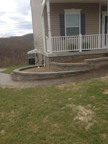 Decorative Rock — Brick Wall with Pathway in front of a House 2 in Cheswick, PA