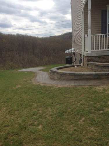 Decorative Rock — Brick Wall with Pathway in front of a House 3 in Cheswick, PA