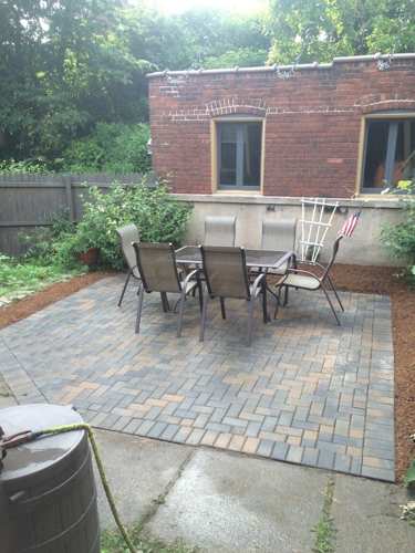 Decorative Rock — Brick Flooring with Table and Chairs in Cheswick, PA