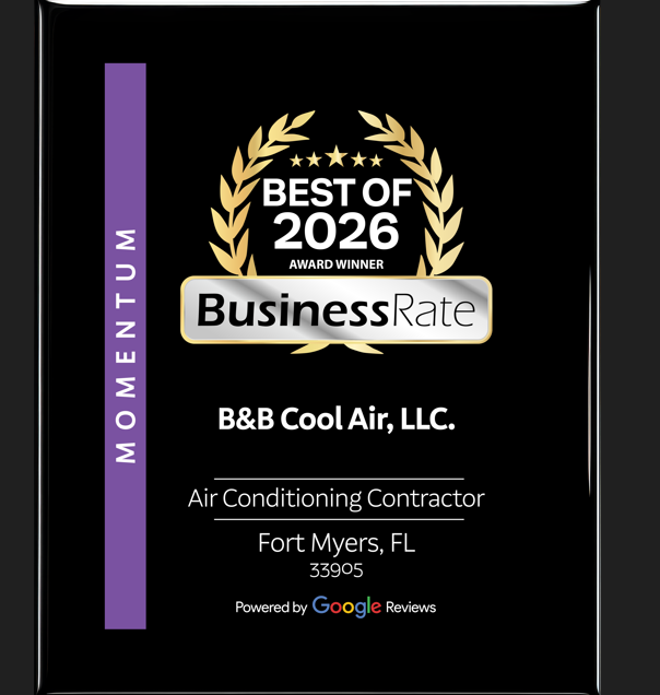 HVAC technician in yellow hard hat attaching gauges to an outdoor air conditioning unit.