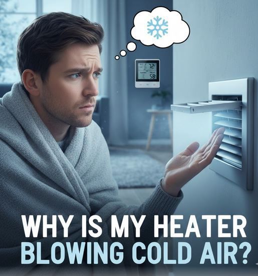 heater blowing cold air