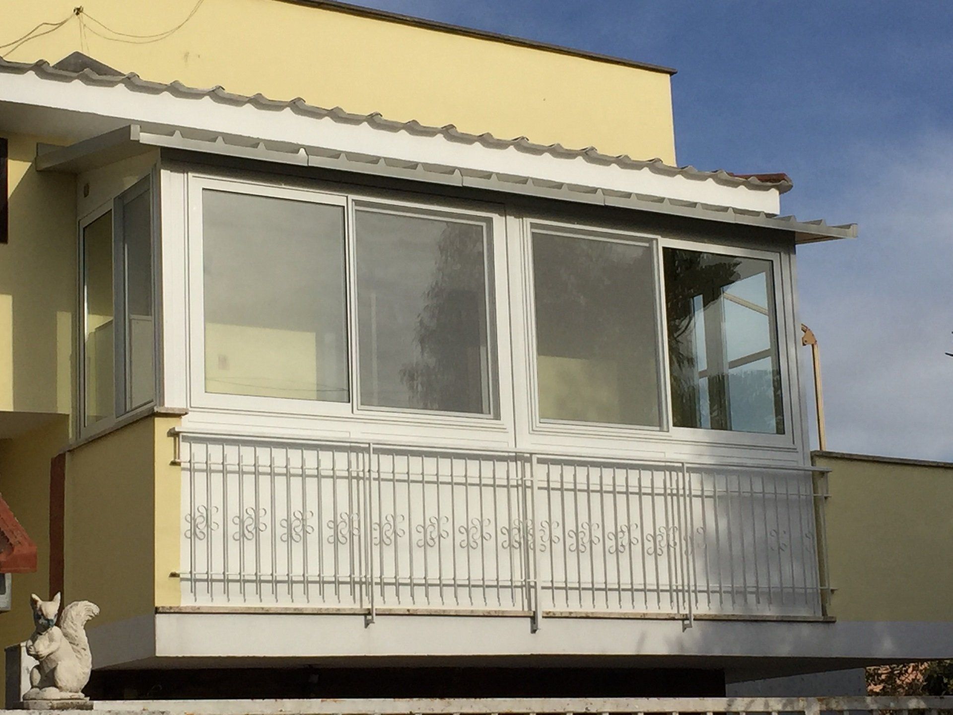 Lavori in alluminio per balcone