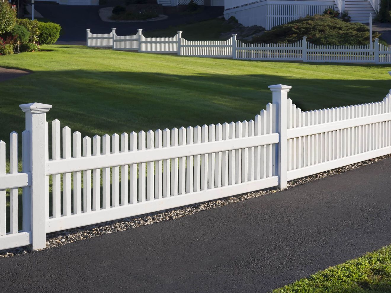 white clean fence