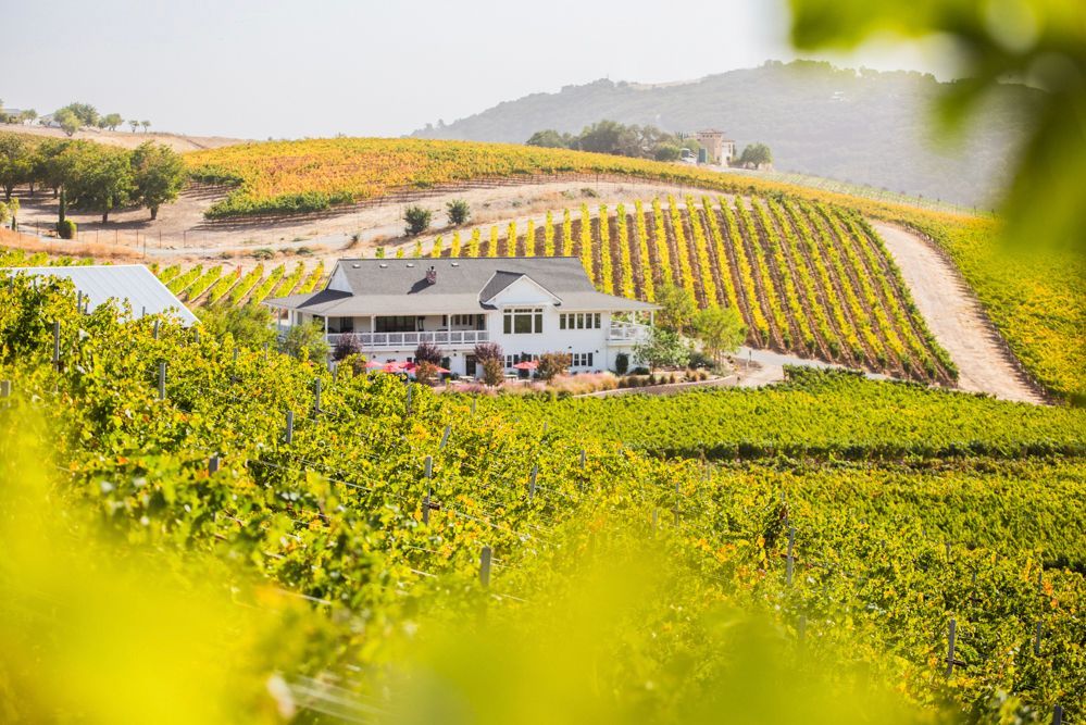 Fall at Parrish Family Vineyard winery and tasting room in Paso Robles, California. 