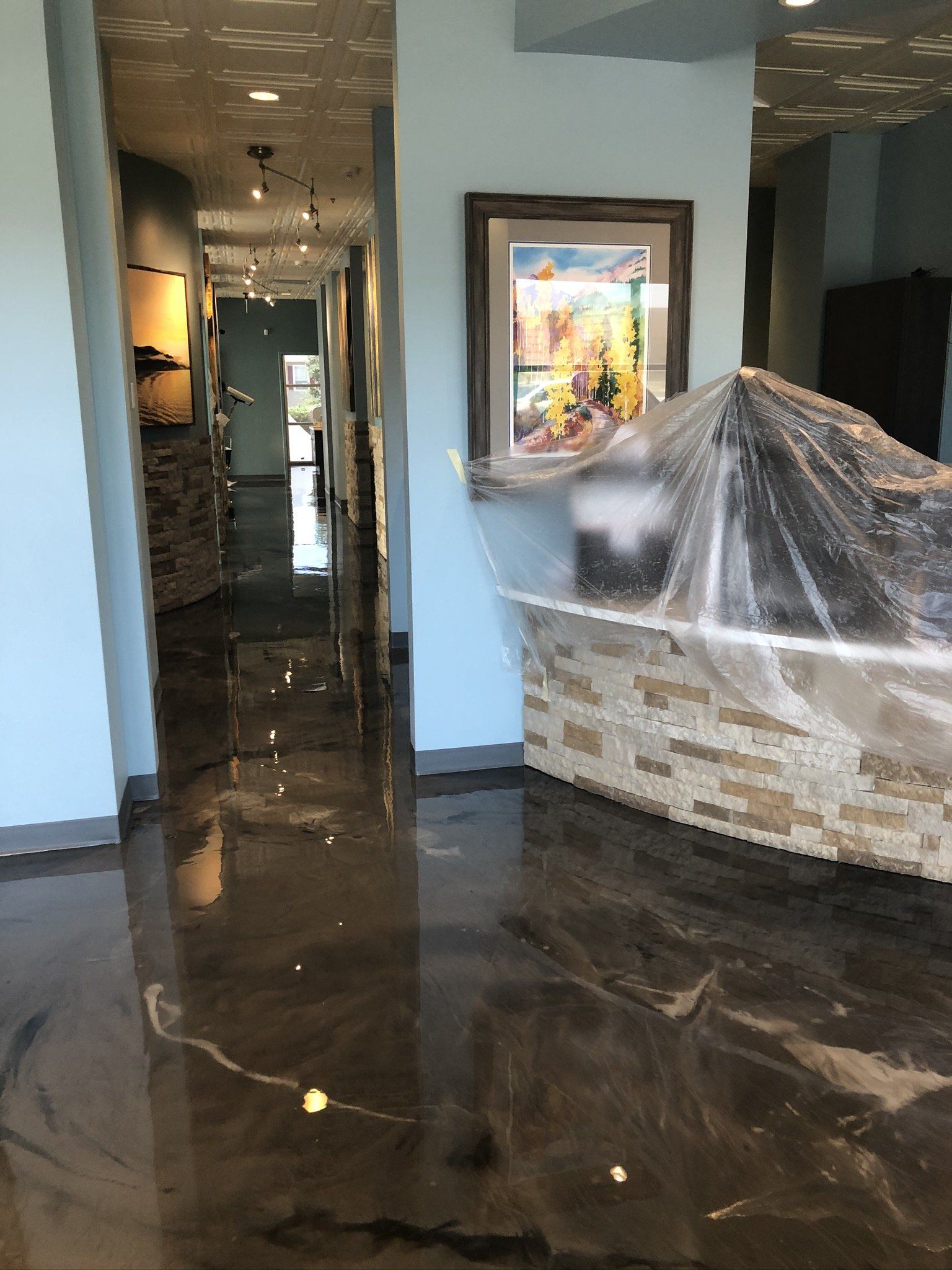Liquid Marble Epoxy — Silverthorne, CO — K J M Floor Store