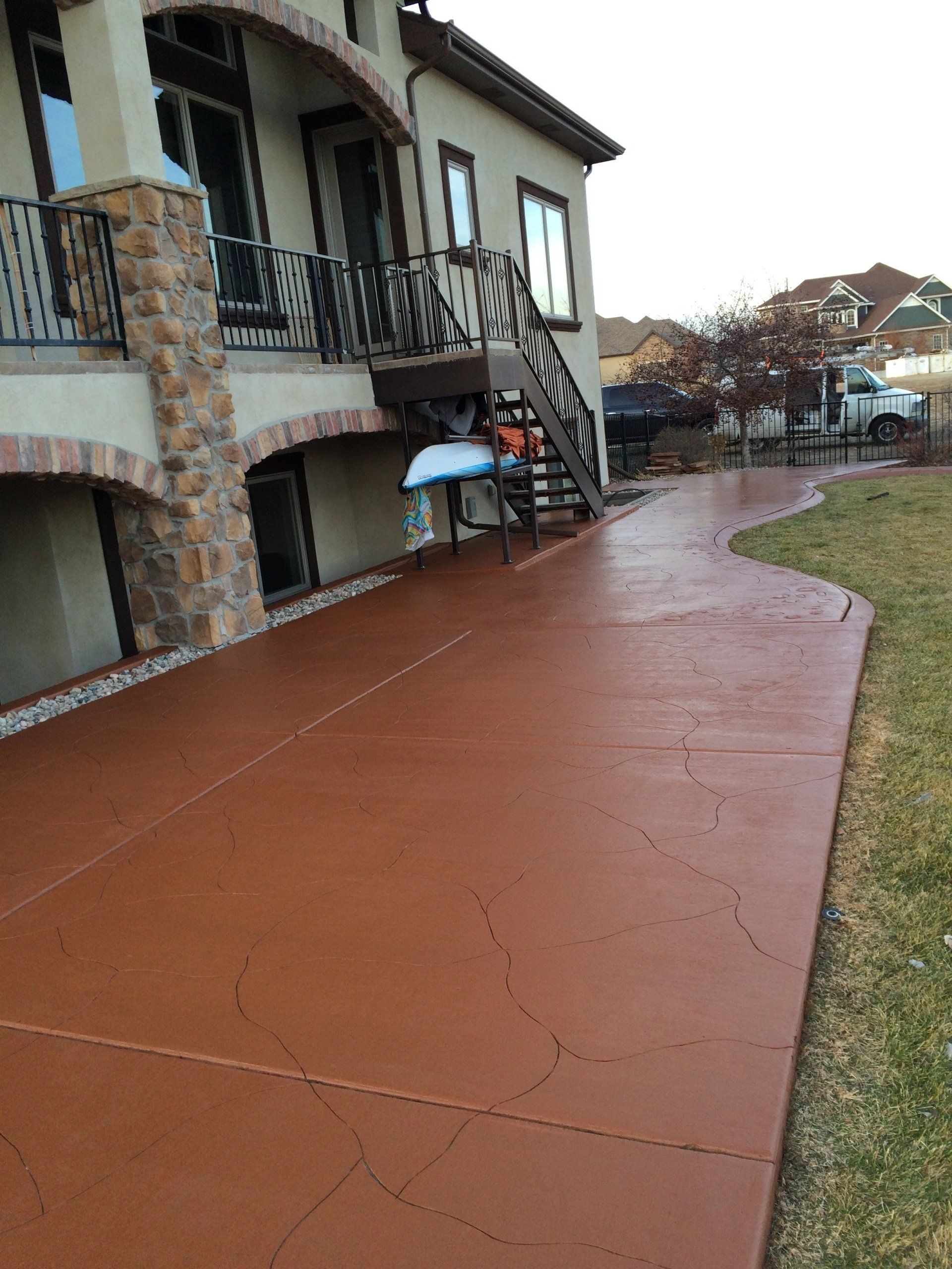 Red Concrete — Silverthorne, CO — K J M Floor Store