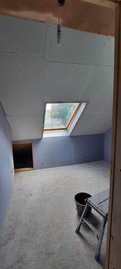 room before plastering