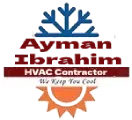 Logo for Ayman Ibrahim HVAC Contractor, with snowflake and sun graphic.