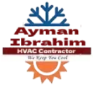 Logo for Ayman Ibrahim HVAC Contractor, with snowflake and sun graphic.