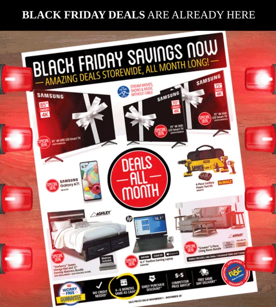 black friday savings are already here amazing deals storewide all month long