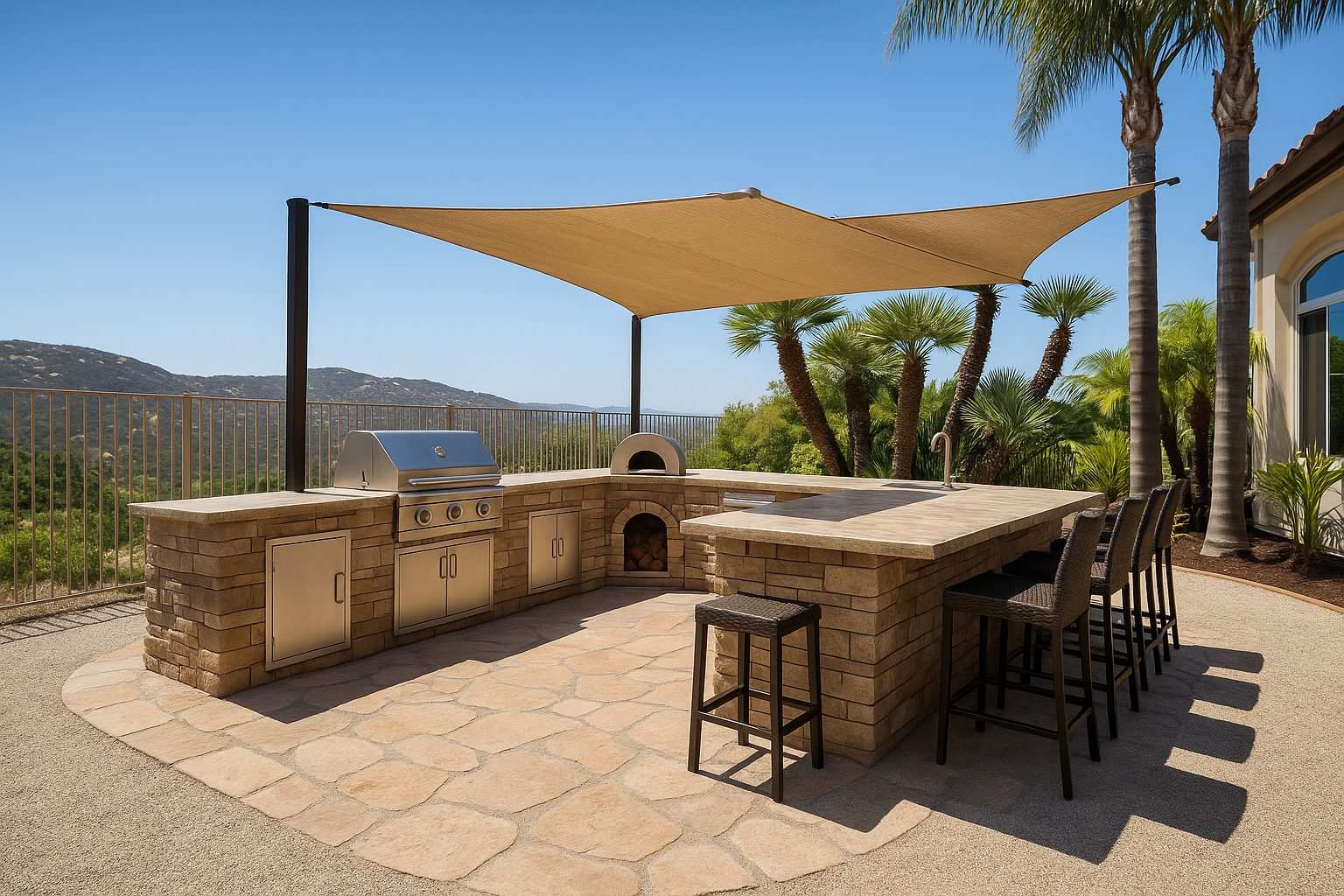 Custom outdoor barbeque
