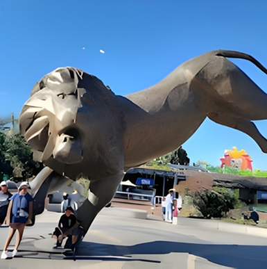 Famous zoo with lush animal habitats and diverse wildlife exhibits in San Diego