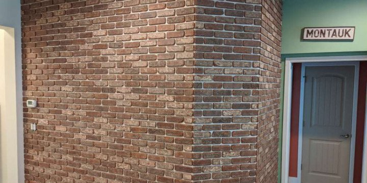 bricked wall