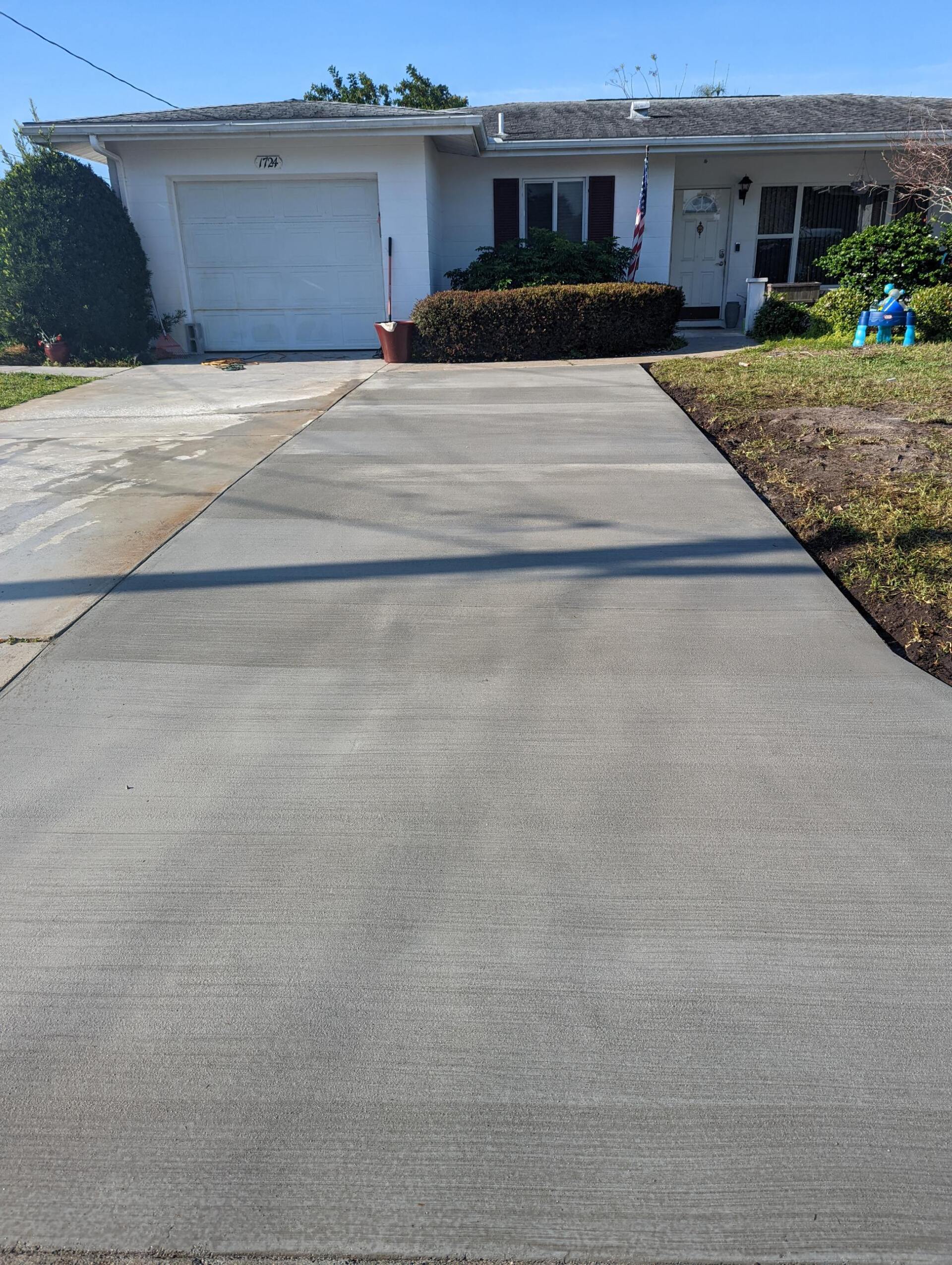 driveway cement finish