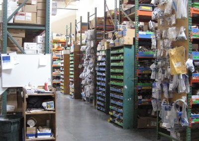 A warehouse filled with lots of shelves and boxes