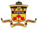 A yellow and black coat of arms with a maple leaf on it.