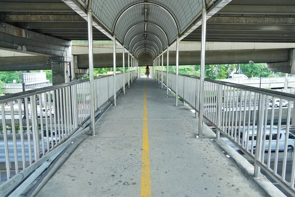 Covered Pedestrian Bridge Over a Road — Coastcrete Concrete Specialist in Taylors Beach, NSW