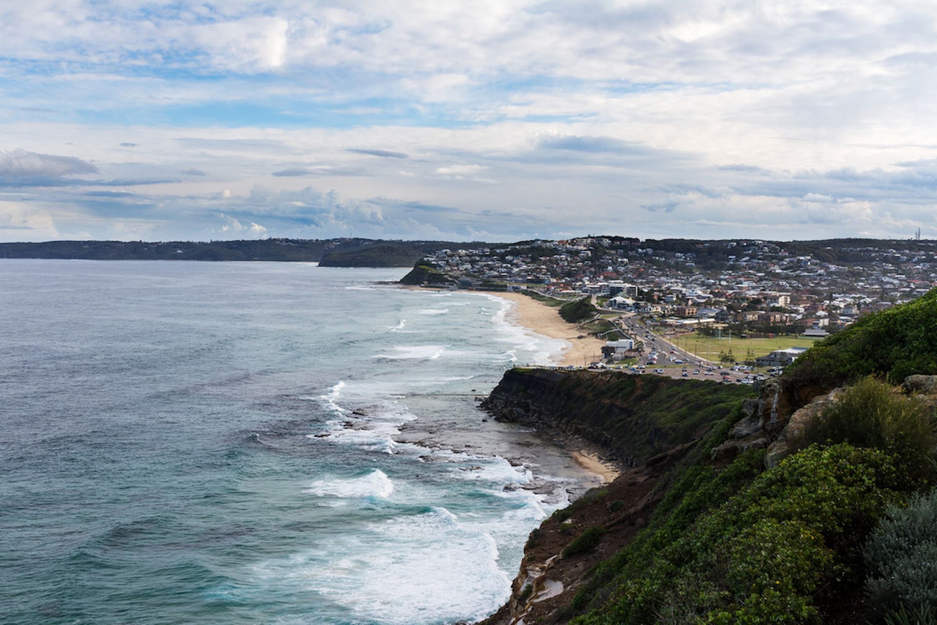 Coastal View with Ocean Waves — Coastcrete Concrete Specialist in Newcastle, NSW